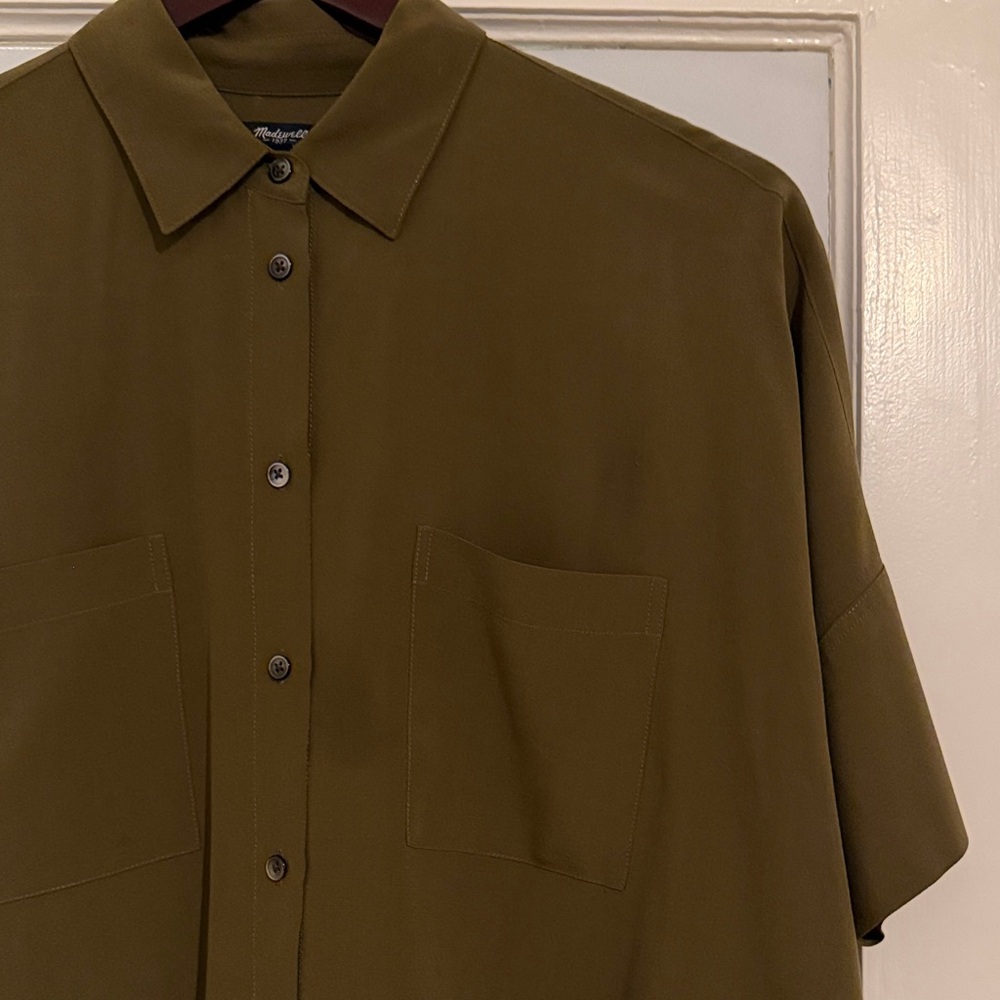 Madewell Silk Courier Shirt - Picture 6 of 6